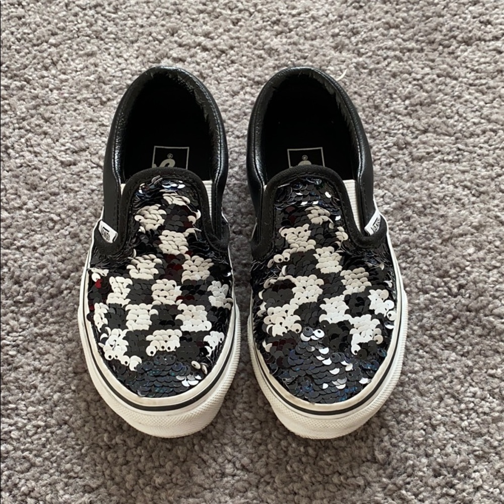 Kids Sequin Vans